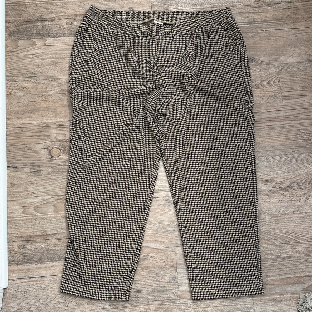 a new day Black and White Checkered Dress Pants